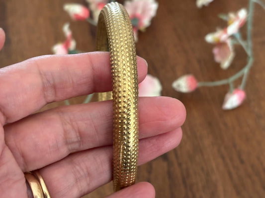 Minimal Solid Brass Torque Bangles – Vintage Rustic Gold Open Cuffs.