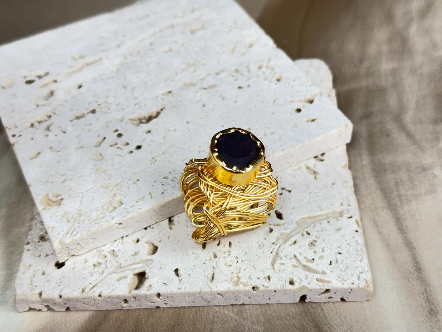 Raw Beauty – Wire-Wrapped Gemstone Rings.