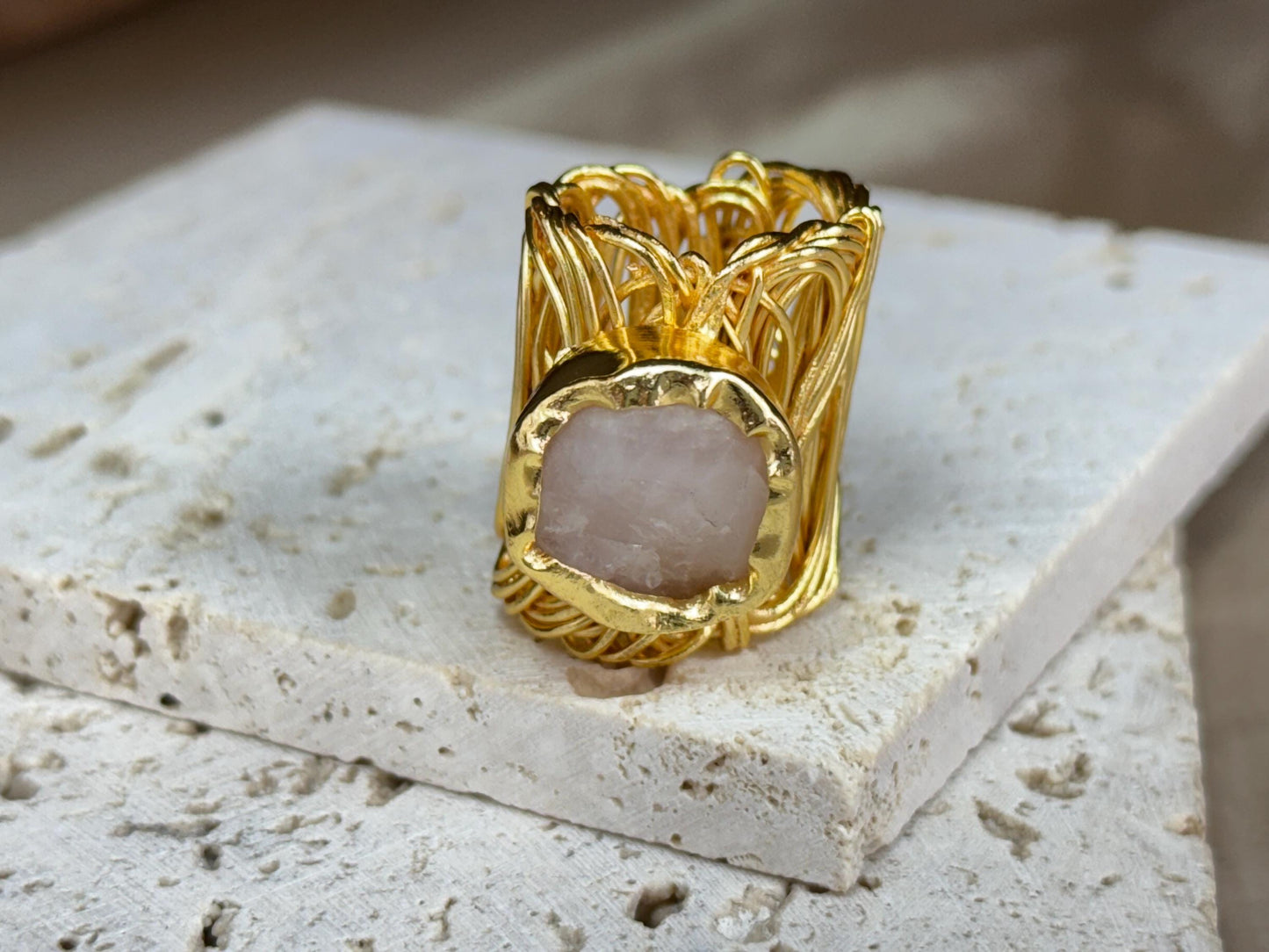 Raw Beauty – Wire-Wrapped Gemstone Rings.