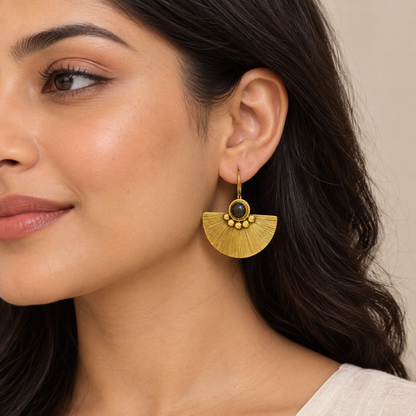 Sunray Fan Earrings — Solstice