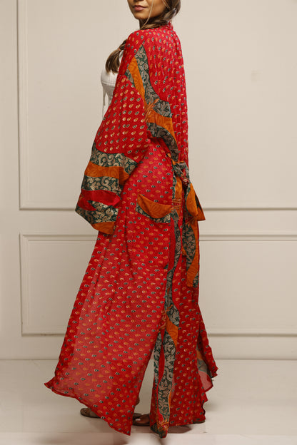 Modern Saree Kimono Robe – Lightweight Everyday Cover Up