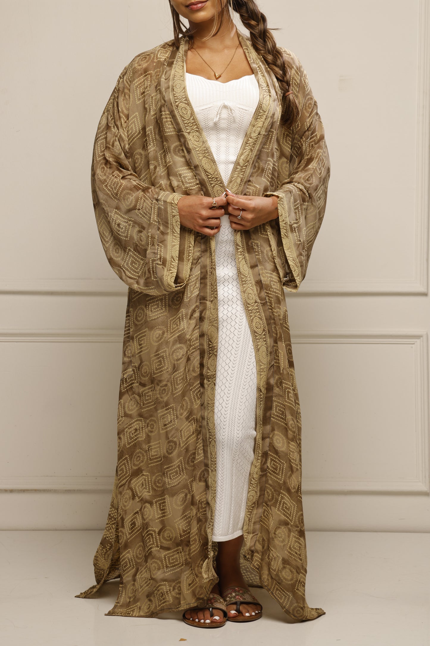 Lightweight Saree Kimono Wrap – Elegant Fusion Jacket