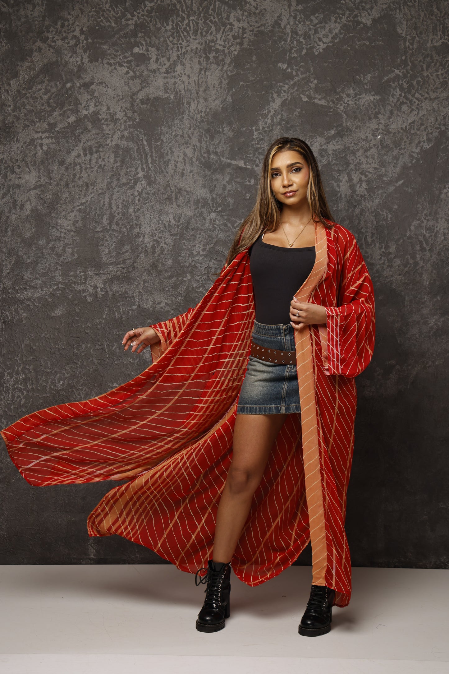 Modern Saree Kimono Robe – Lightweight Everyday Cover Up