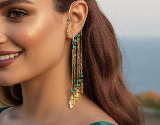 Aros de filigrana de loto dorado: pendientes llamativos de latón con intrincados detalles inspirados en mandalas.