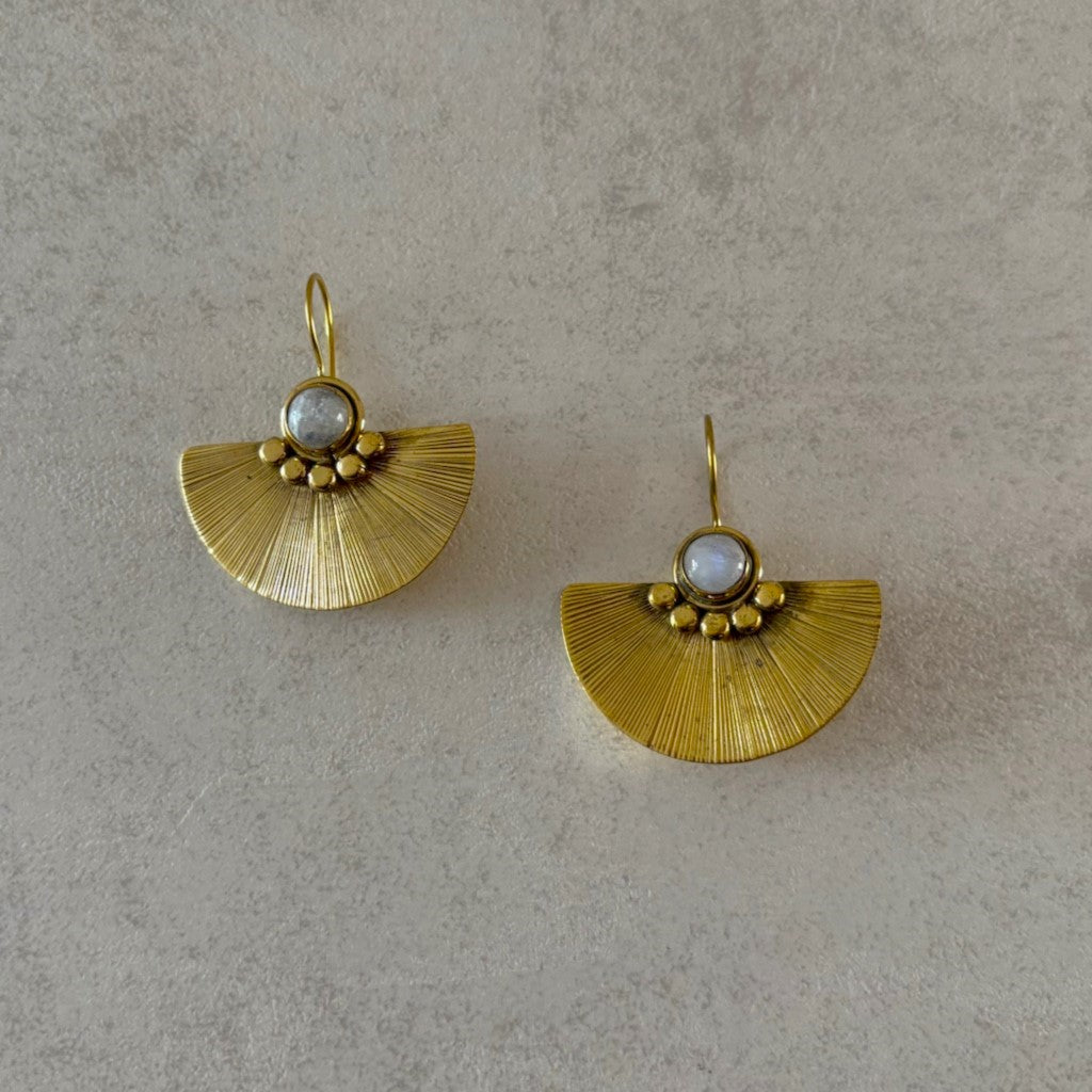 Sunray Fan Earrings — Solstice